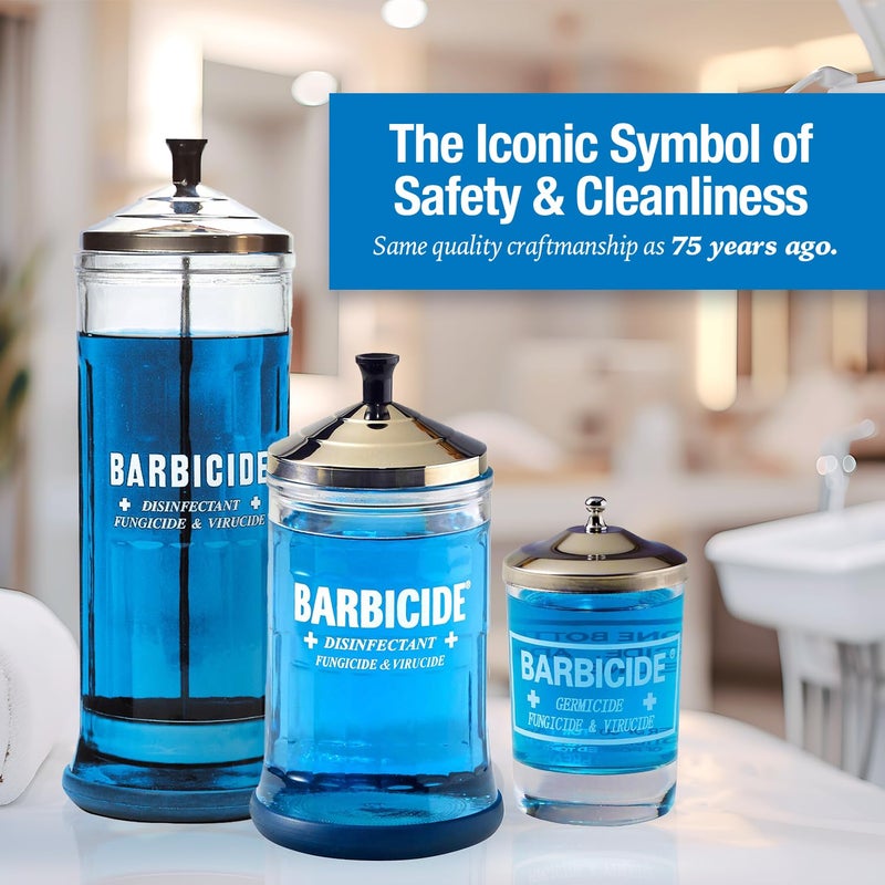 BARBICIDE Disinfectant Jar and Concentrate Starter Set (37 Oz Jar +16 Fl Oz)â€“ Professional Salon, Spa & Barber Tool Sanitizing Kit - Image 2